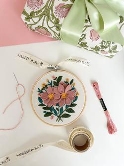 MakeBox & Co Anenome Japonica Embroidery Kit - view 2, Multi