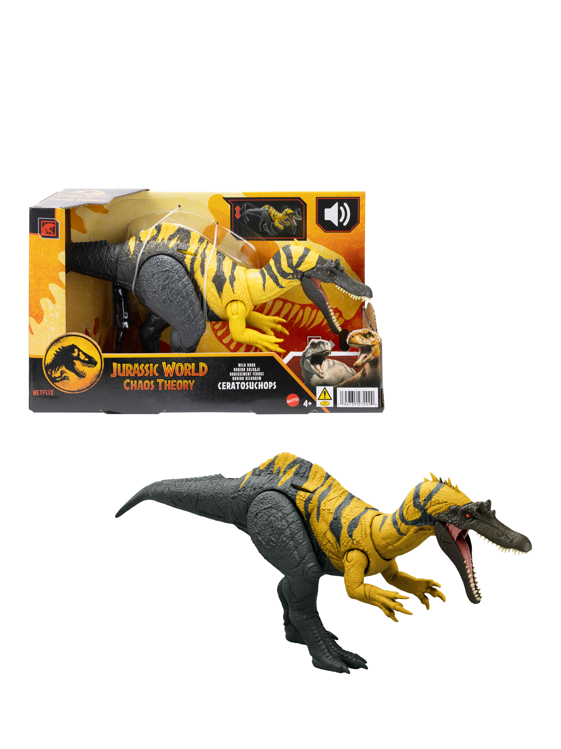 Jurassic Park Jurassic World Wild Roar Ceratosuchops Figure