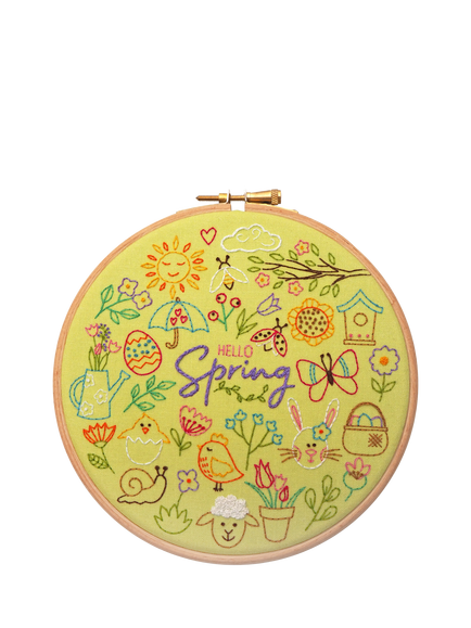 Oh Sew Bootiful Hello Spring Embroidery Kit, Multi