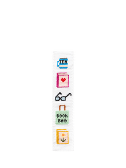 Cotton Clara Reading Cross Stitch Bookmark, Multi