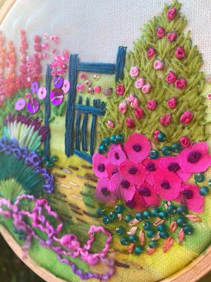 Rowandean The Garden Gate Embroidery Kit - view 2, Multi