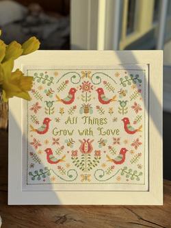 Historical Sampler Company All Things Grow With Love Sampler Kit - view 2, Multi