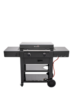 Char-Broil Versa-Tile 2-Burner Gas BBQ with Griddle & Pizza Oven, Black