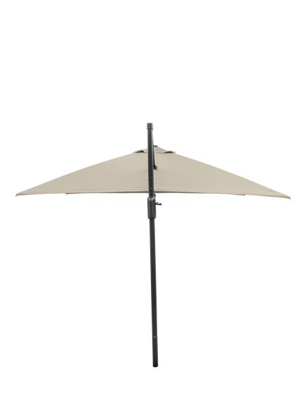 Pacific Challenger T2 Square Free-Arm Tilt Parasol & Wheeled Base with Cover, 3m, Champagne - view 2, Champagne
