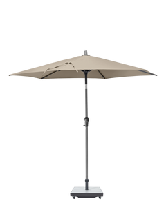 Pacific Riva Centre Pole Round Parasol & Base with Cover, 2.5m, Champagne