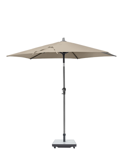 Pacific Riva Centre Pole Round Parasol & Base with Cover, 2.5m, Champagne