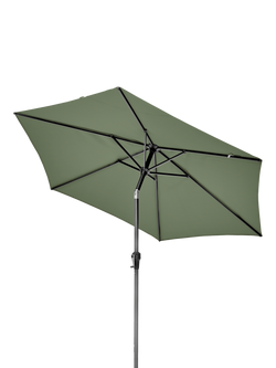 Pacific Riva Centre Pole Round Parasol & Base with Cover, 2.5m - view 2, Olive