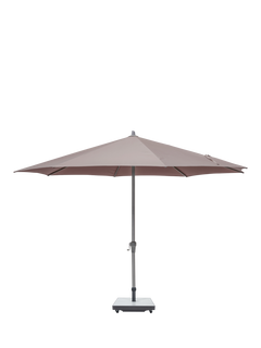 Pacific Riva Centre Pole Round Parasol & Base with Cover, 3.5m, Taupe