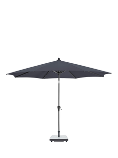 Pacific Riva Centre Pole Round Parasol & Base with Cover, 3m, Anthracite