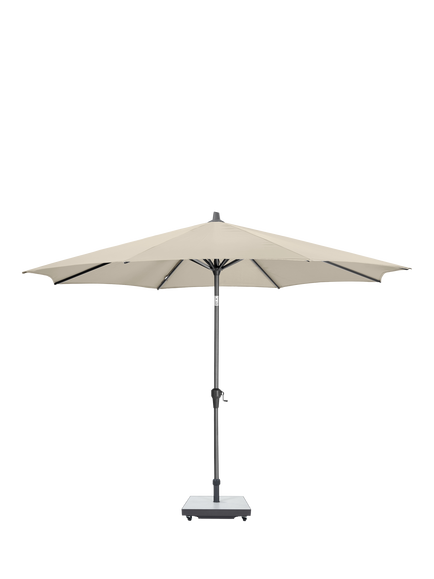 Pacific Riva Centre Pole Round Parasol & Base with Cover, 3m, Champagne