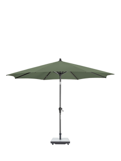 Pacific Riva Centre Pole Round Parasol & Base with Cover, 3m, Olive