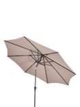 Pacific Riva Centre Pole Round Parasol, 3m, Taupe