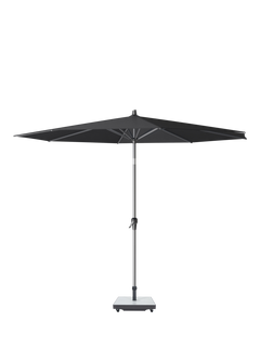 Pacific Riva Premium Centre Pole Round Parasol & Base with Cover, 3m, Faded Black