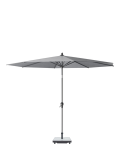Pacific Riva Premium Centre Pole Round Parasol & Base with Cover, 3m, Manhattan Grey