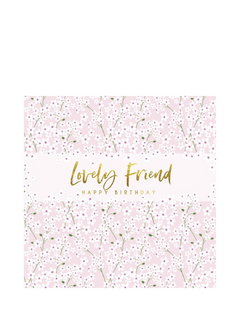 Belly Button Designs Flowers Friend Birthday Card