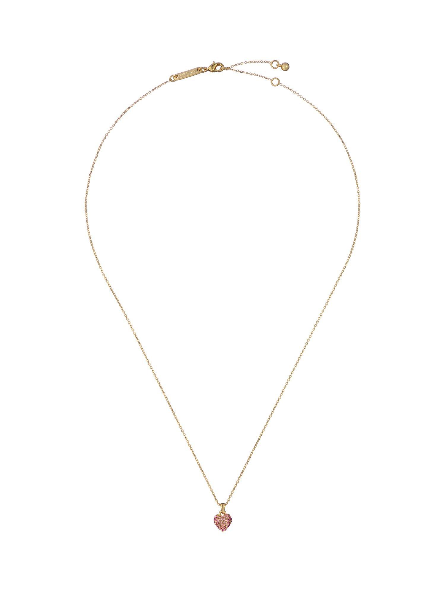 Ted Baker Adorina Crystal Sweetheart Pendant Necklace, Gold