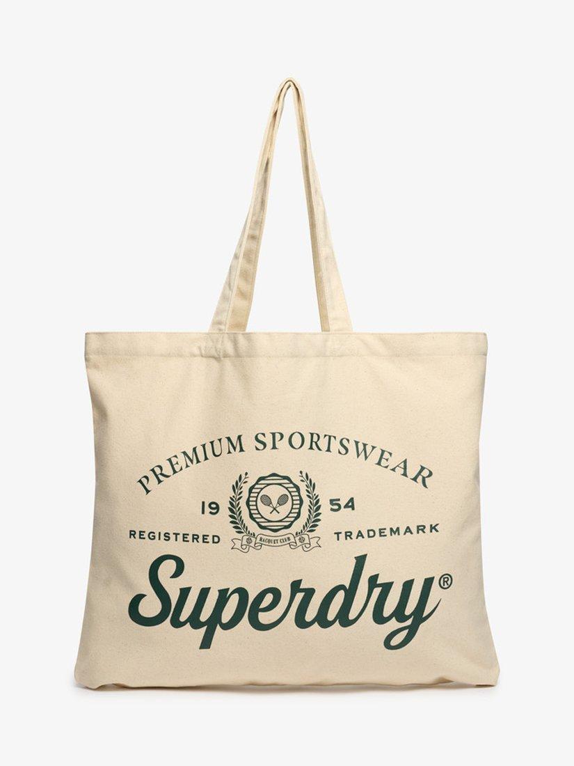 Superdry Tote Bag Brown Green