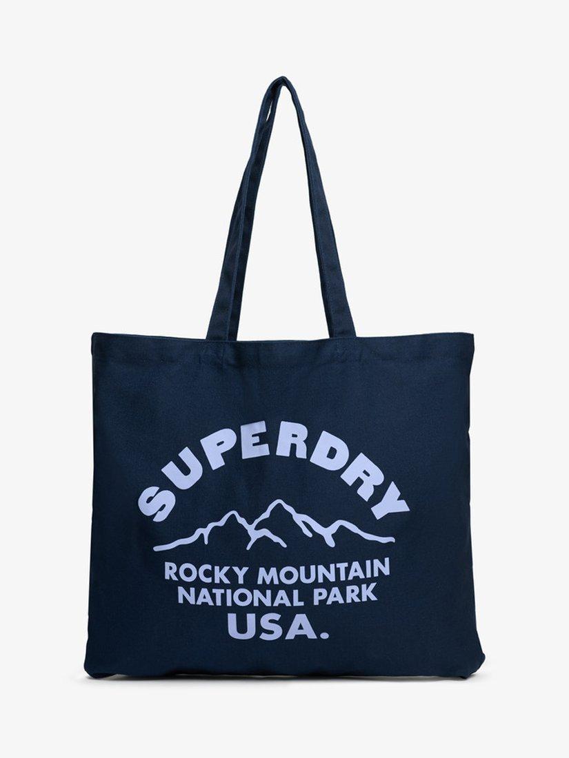 Superdry Tote Bag Navy Blue Heron