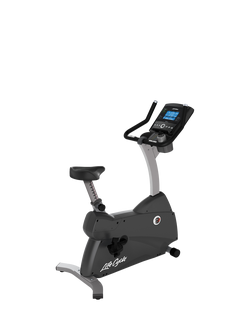 Life Fitness C3 Upright Lifecycle Exercise Bike, Black/Grey