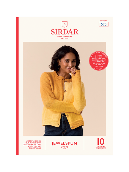 Sirdar Jewelspun Ombre Radiant Knit & Crochet Patterns Book, Multi