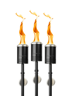 Solo Stove Mesa Garden Torch, Pack of 3, Black, Black