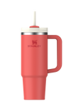 Stanley Quencher Stainless Steel FlowState Tumbler, 890ml, Hot Coral