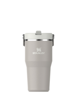 Stanley IceFlow Flip Straw Stainless Steel Leak-Proof Tumbler, 590ml, Ash