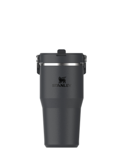 Stanley IceFlow Flip Straw Stainless Steel Leak-Proof Tumbler, 590ml, Black