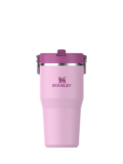Stanley IceFlow Flip Straw Stainless Steel Leak-Proof Tumbler, 590ml, Cherry Blossom