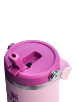 Stanley IceFlow Flip Straw Stainless Steel Leak-Proof Tumbler, 590ml - view 2, Cherry Blossom