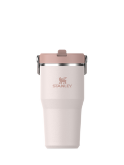 Stanley IceFlow Flip Straw Stainless Steel Leak-Proof Tumbler, 590ml, Rose Quartz