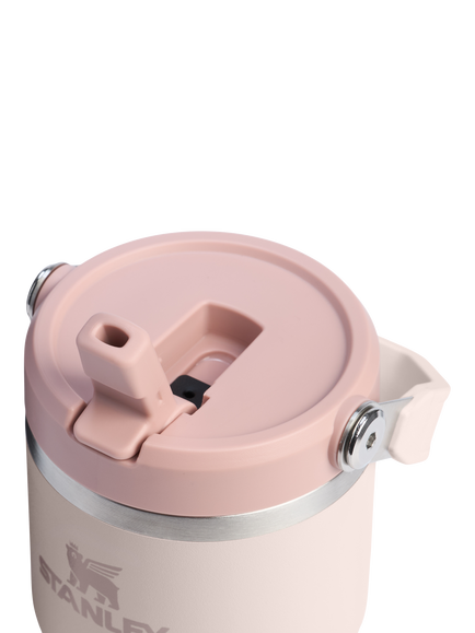 Stanley IceFlow Flip Straw Stainless Steel Leak-Proof Tumbler, 590ml - view 2, Rose Quartz