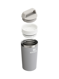 Stanley Cafe To-Go Insulated Leak-Proof Stainless Steel Travel Mug, 355ml - view 2, Ash
