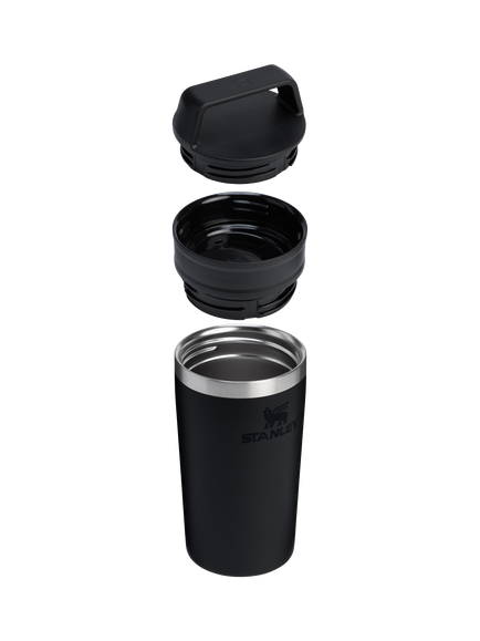 Stanley Cafe To-Go Insulated Leak-Proof Stainless Steel Travel Mug, 355ml - view 2, Black