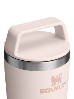 Stanley Cafe To-Go Insulated Leak-Proof Stainless Steel Travel Mug, 355ml - view 2, Rose Quartz