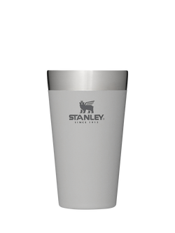 Stanley Adventure Vacuum Insulated Stainless Steel Beer Pint Tumbler, 470ml, Ash