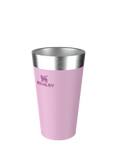 Stanley Adventure Vacuum Insulated Stainless Steel Beer Pint Tumbler, 470ml, Cherry Blossom