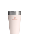 Stanley Adventure Vacuum Insulated Stainless Steel Beer Pint Tumbler, 470ml, Rose Quartz