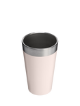 Stanley Adventure Vacuum Insulated Stainless Steel Beer Pint Tumbler, 470ml, Rose Quartz