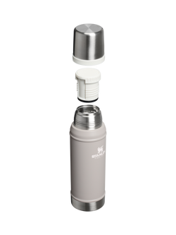 Stanley Vacuum Insulated Stainless Steel Classic Legendary Flask, 750ml - view 2, Ash