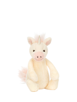 Jellycat Bashful Unicorn Soft Toy, Small, Multi