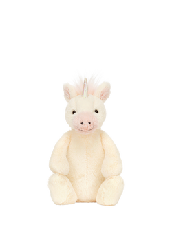 Jellycat Bashful Unicorn Soft Toy, Small - view 2, Multi
