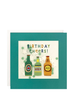 James Ellis Stevens Beer Bottles Birthday Card, 