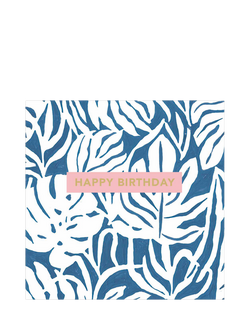 John Lewis Leaf Fusion Birthday Card, 