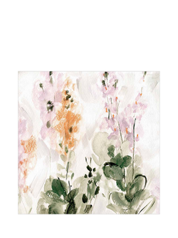 John Lewis Watercolour Lavender Blank Greeting Card, 
