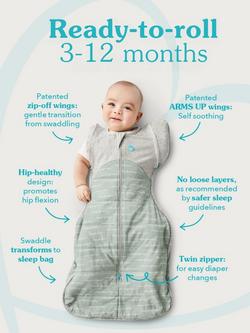 Love to Dream Swaddle Up Transition Baby Sleeping Bag, 2.5 Tog - view 2, Rainbow