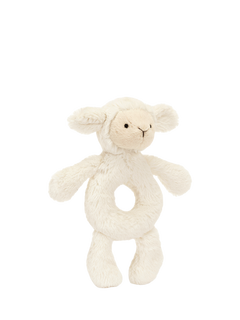 Jellycat Bashful Lamb Ring Rattle