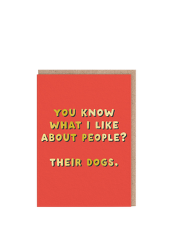 Ohh Deer What I Like About People Blank Greeting Card, 