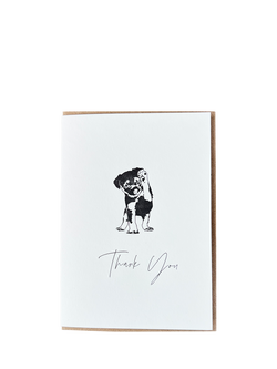 Penguin Ink Puppy Thank You Card, 