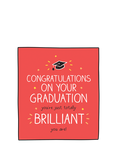 Pigment Totally Brilliant Graduations Congratulations Card